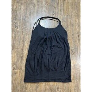 Lululemon Tank Top Womens Size 6 Black Built in Bra Sleeveless Racerback